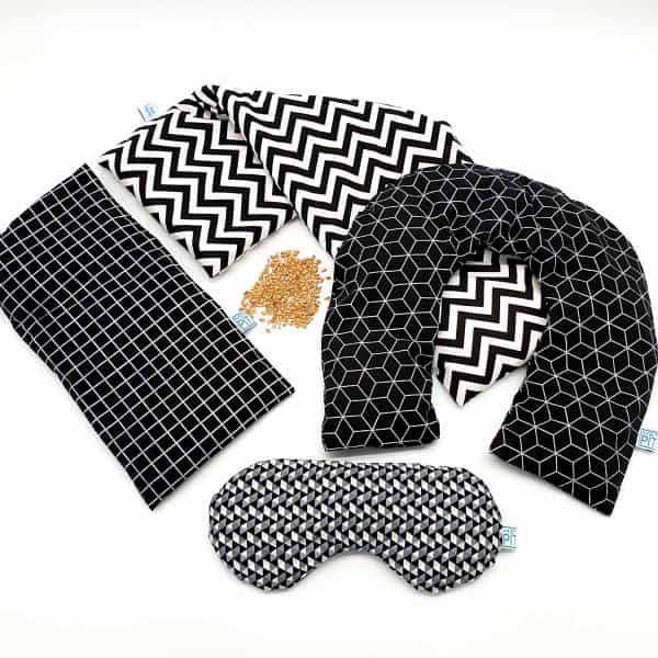 Pittenzak XL zwart wit zigzag - Afbeelding 2