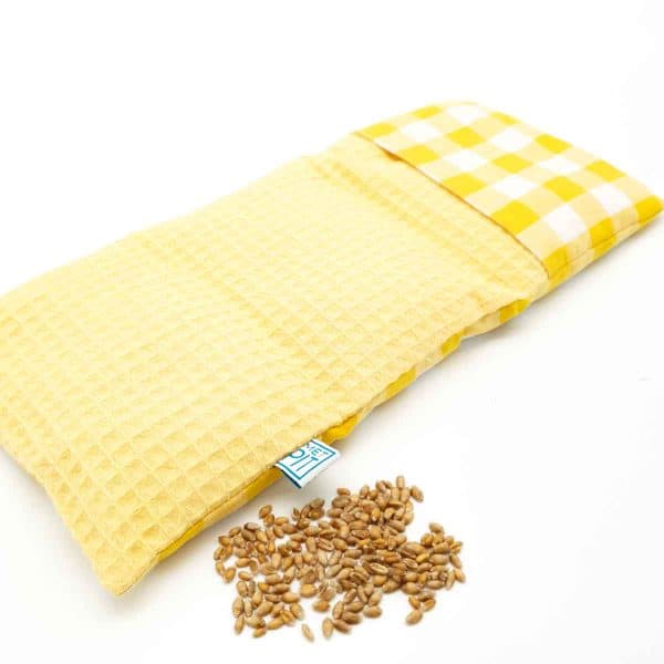 Pittenzak Klein Mix - Warm èn Koud - Geel Ruit en Wafelstof