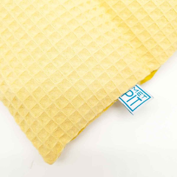 Pittenzak Klein Mix - Warm èn Koud - Geel Ruit en Wafelstof - Afbeelding 3