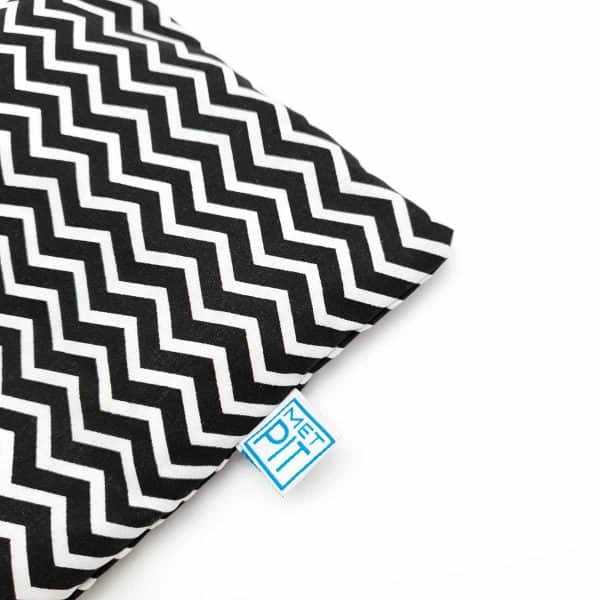 Pittenzak Klein - Warm èn Koud - Zwart wit zigzag - Afbeelding 3