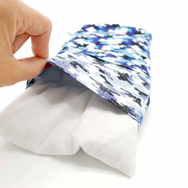 Pittenzak Klein - Warm èn Koud - Legerstof Blauw - Afbeelding 2