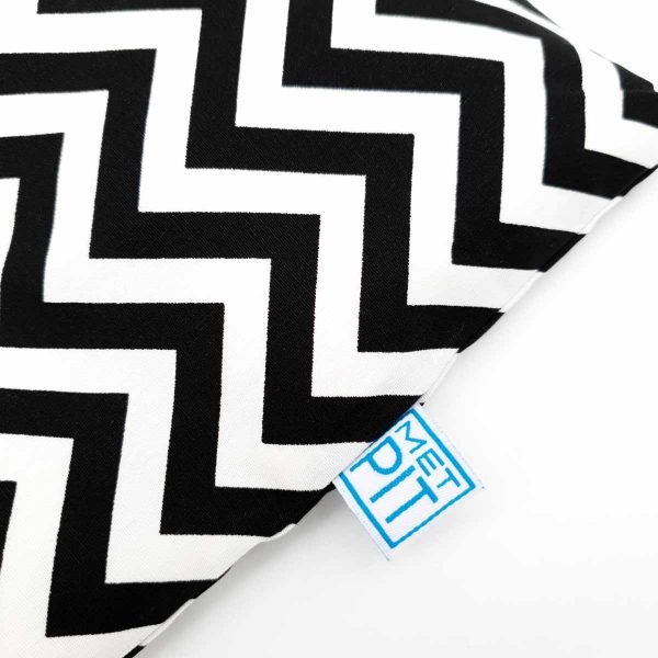 Pittenzak XL zwart wit zigzag - Afbeelding 4