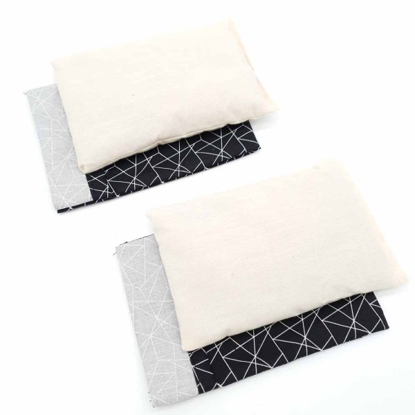 Pittenzak mini 2 stuks Zwart wit geometrisch - Afbeelding 2
